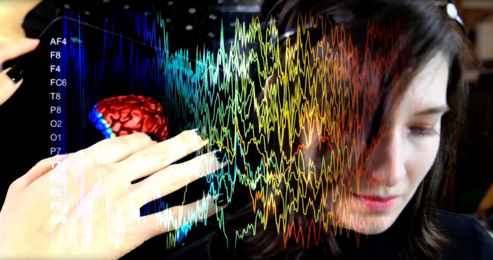 real time visualisations of EEG on the cortical surface in BrainModes app