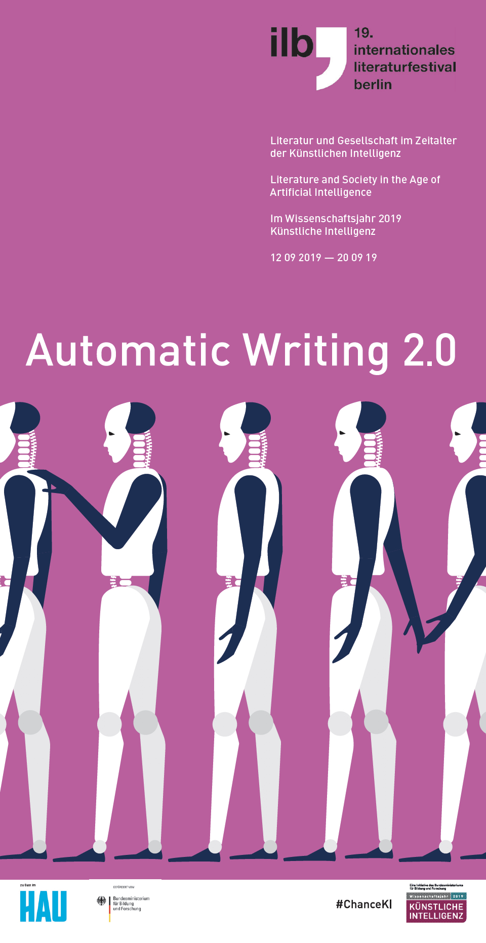 International Literature Festival Berlin Automatic Writing 2.0. Cover